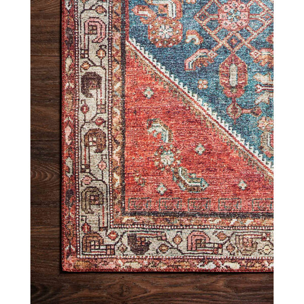 Layla Marine and Clay Rectangular: 7 Ft. 6 In. x 9 Ft. 6 In. Area Rug, image 4
