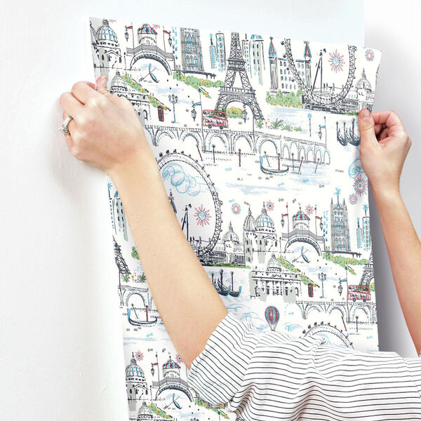 A Perfect World Primary Novelty Euro Scenic Wallpaper - SAMPLE SWATCH ONLY, image 3