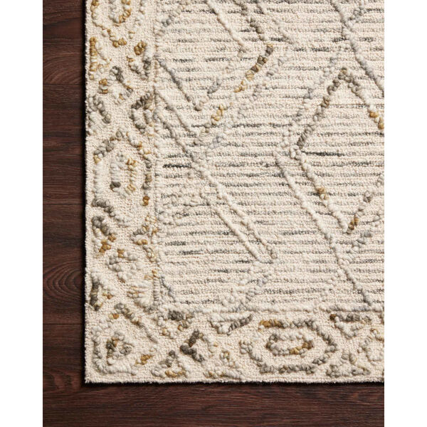 Justina Blakeney Leela Ivory and Lagoon Rectangle: 2 Ft. 6 In. x 7 Ft. 6 In. Rug, image 3