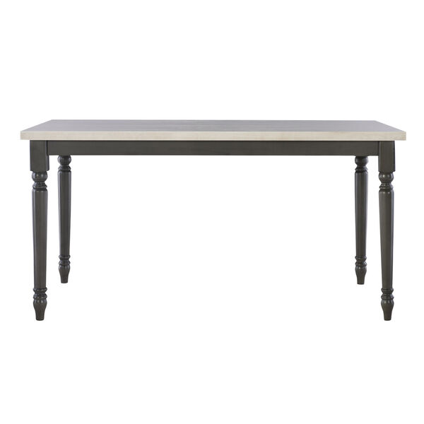 Mason Dark Grey and White Dining Table, image 2