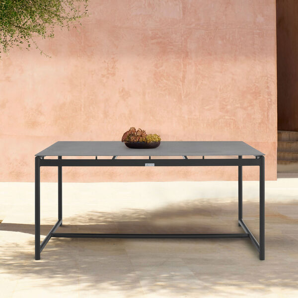 Crown Black Outdoor Dining Table, image 6