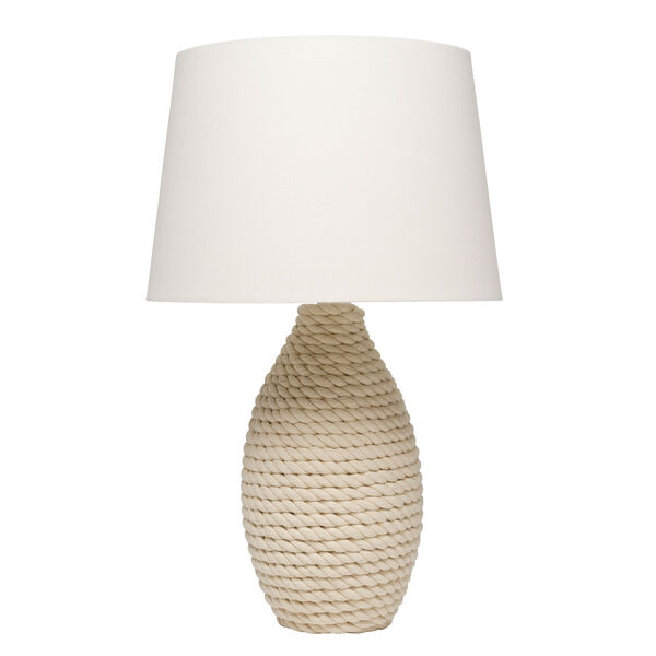 Grace White Rope One-Light Table Lamp, image 1