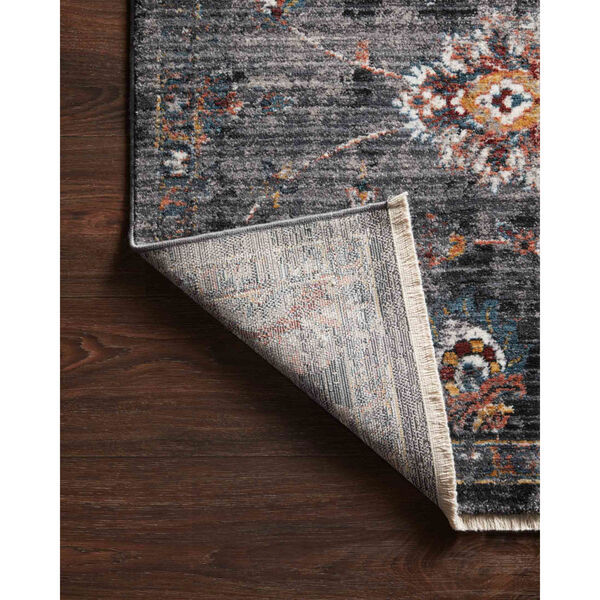 Samra Charcoal and Multicolor Rectangular: 9 Ft. 6 In. x 13 Ft. 1 In. Area Rug, image 5