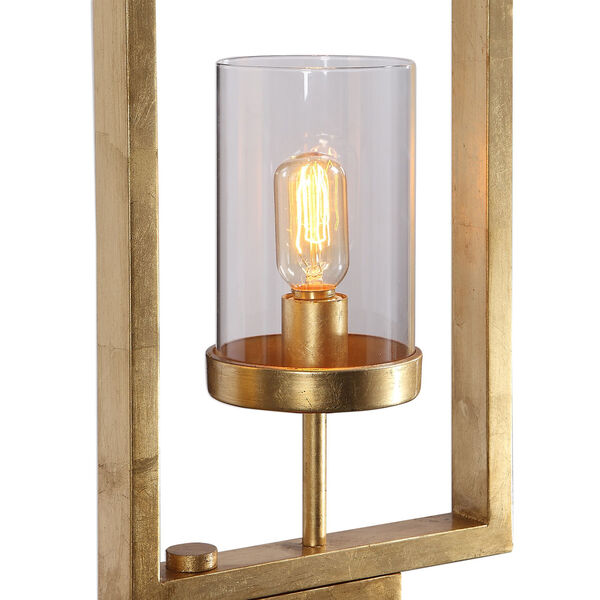 Cielo Gold Staggered Rectangles Three-Light Floor Lamp, image 2
