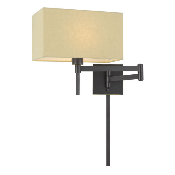Robson Dark Bronze One-Light Swing Arm Wall lamp, image 3