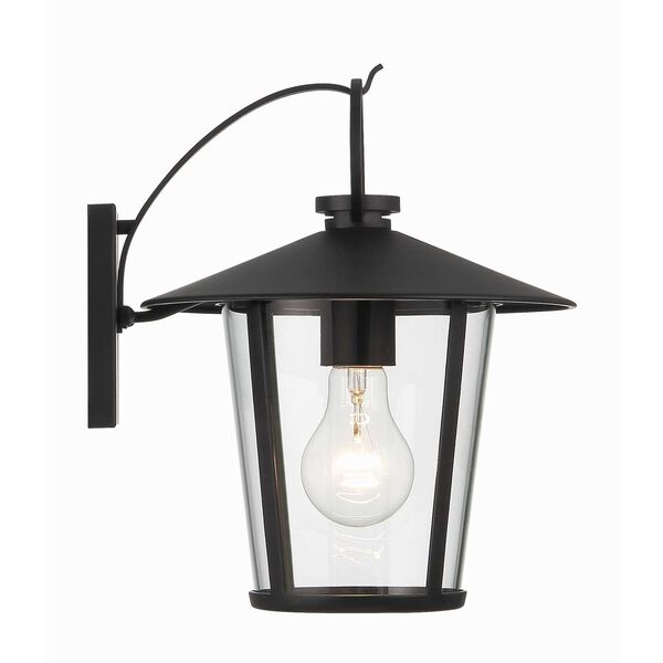 Andover Matte Black One-Light Outdoor Wall Mount, image 5