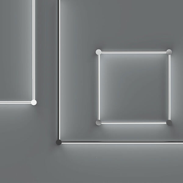Purolinear 360 Polished Chrome Four-Light Double N LED Wall Bar, image 3