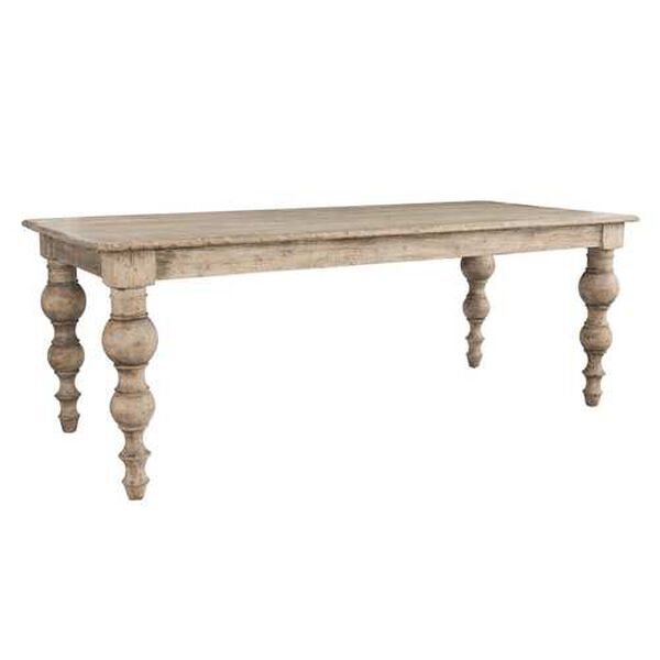 Kinsey White and Beige 83-Inch Dining Table, image 2