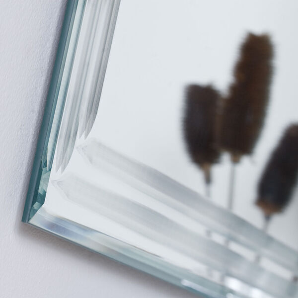 Tri Bev Silver 24 x 40-Inch Rectangular Beveled Frameless Bathroom Mirror, image 2