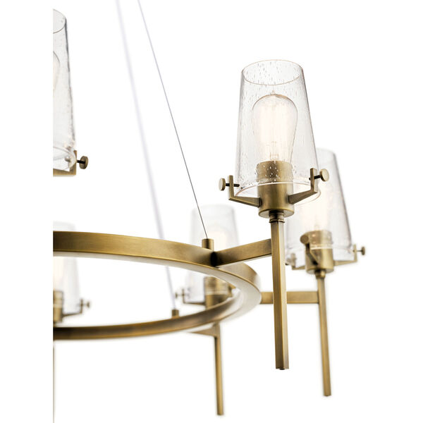 Alton Natural Brass 38-Inch Eight-Light Chandelier, image 3