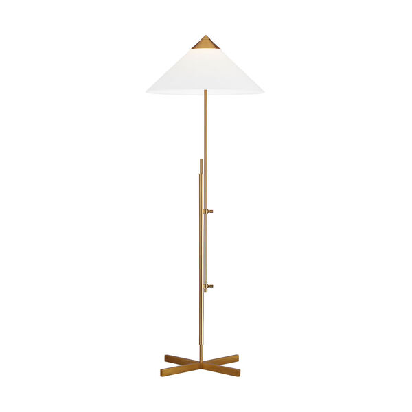 Franklin Burnished Brass One-Light Adjustable Floor Lamp, image 2
