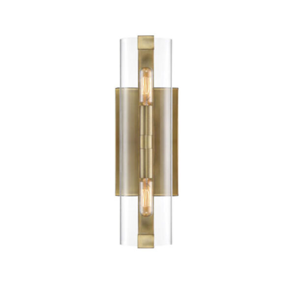 Cora Polished Brass Five-Inch Two-Light Wall Sconce, image 5