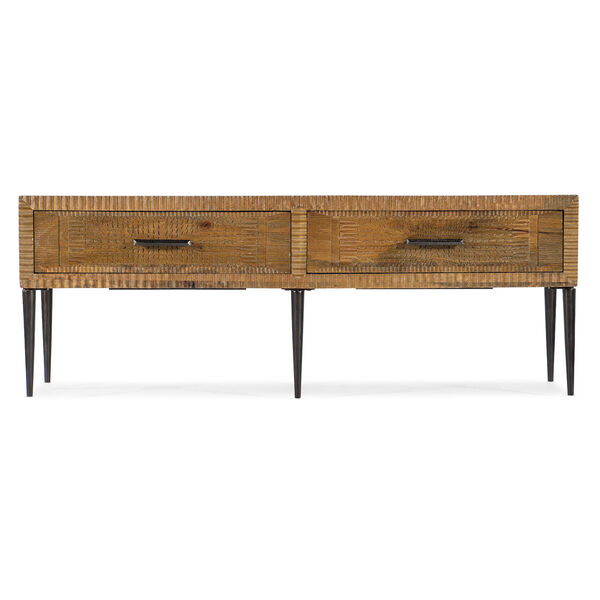 Commerce and Market Natural and Charcoal Entertainment Console, image 3