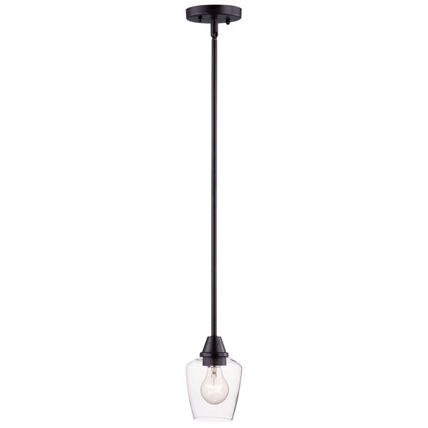 Goblet Black and Satin Nickel Five Inch LED Mini Pendant, image 2