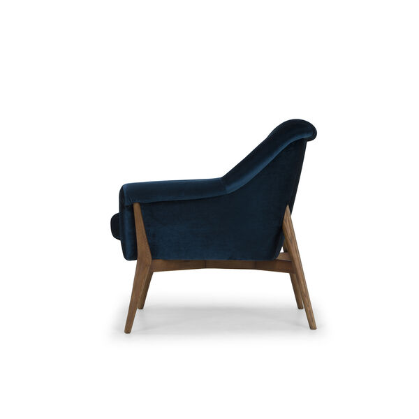 Charlize Matte Midnight Blue Chair, image 3
