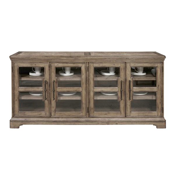 Garrison Cove Natural Four Door Buffet with Stone-Top, image 2