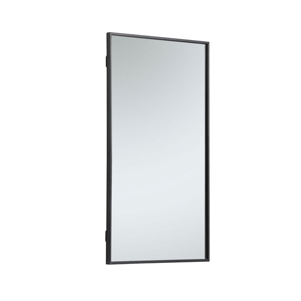 Eternity Black 20-Inch Rectangular Mirror with Metal Frame, image 4