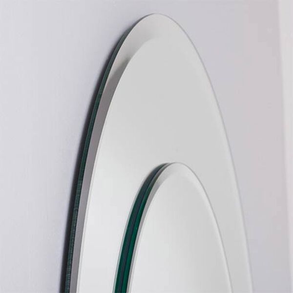 Oriana Modern Round Beveled Bathroom Mirror, image 3