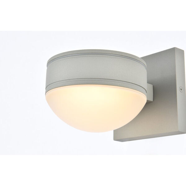 Raine Silver 340 Lumens Eight-Light LED Outdoor Wall Sconce, image 3