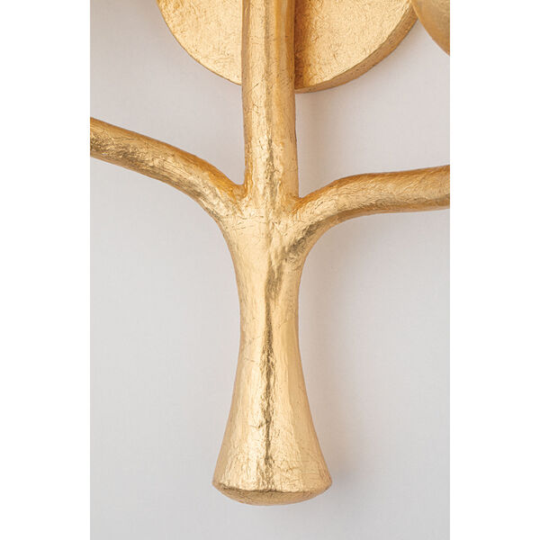 Vine Gold Leaf Three-Light Right Wall Sconce, image 3