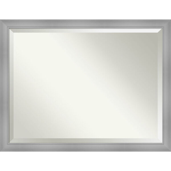 Flair Brushed Nickel Bathroom Vanity Wall Mirror, image 1