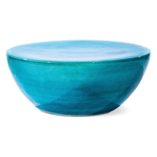 Ceramic Bowness Coffee Table, Aquamarine, image 1