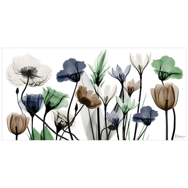 Floral Landscape Frameless Free Floating Tempered Glass Graphic Wall Art, image 2