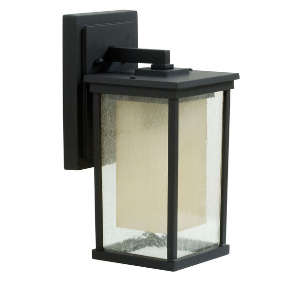 Riviera Oiled Bronze One-Light 14-Inch Outdoor Wall Mount with Double Shade, image 1
