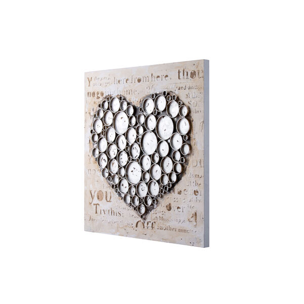 Work Of Heart Silver Wall Art, image 2
