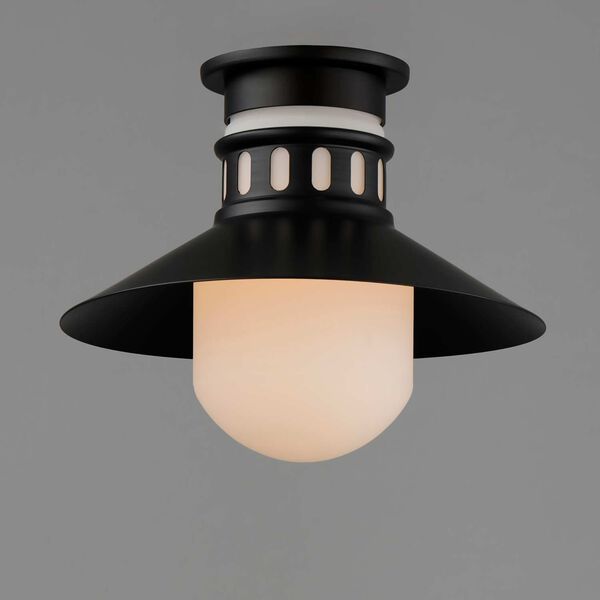 Admiralty Black One-Light Outdoor Flush Mount, image 3