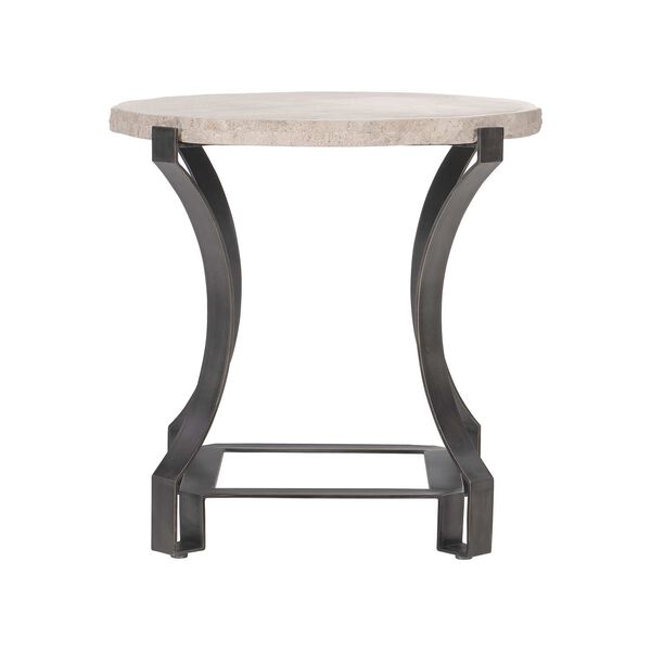 Sayers Cream and Oil Rubbed Bronze Side Table, image 1