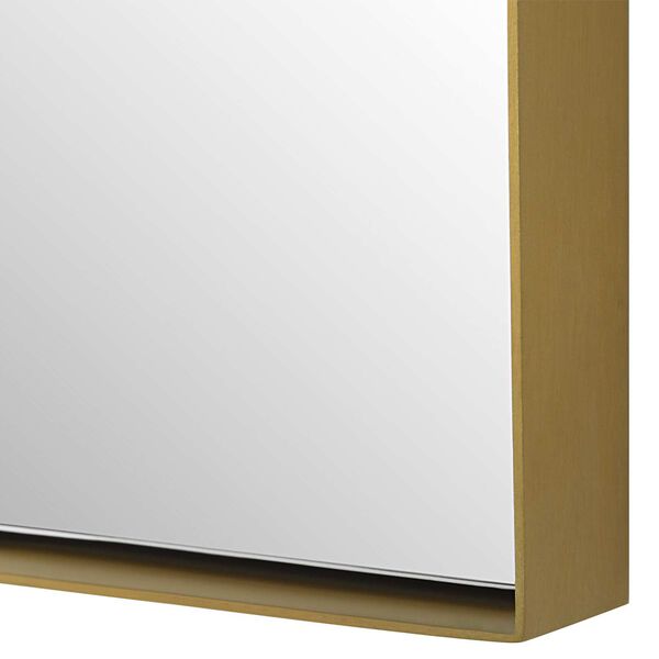 Sidney Brushed Brass Arch Wall Mirror, image 6