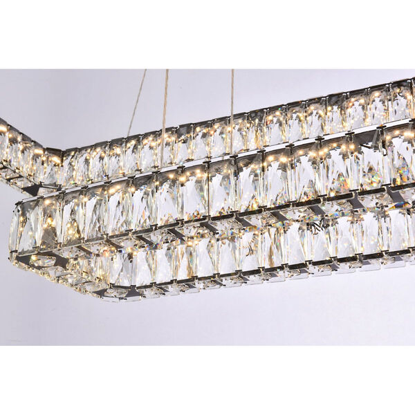 Monroe 50-Inch Integrated LED Triple Rectangle Pendant, image 4
