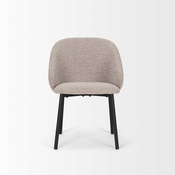 Shannon Taupe Boucle Fabric Dining Chair, image 2
