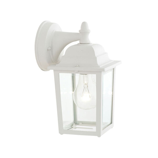 Hawthorne Matte White 10-Inch Outdoor Wall Sconce, image 1