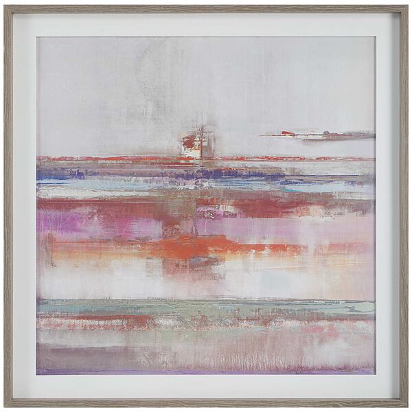 Torrent Multicolor 56 x 56-Inch Abstract Art Framed Print, image 2