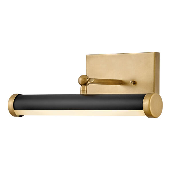 Regis Heritage Brass and Black Small Integrated LED Wall Sconce, image 3
