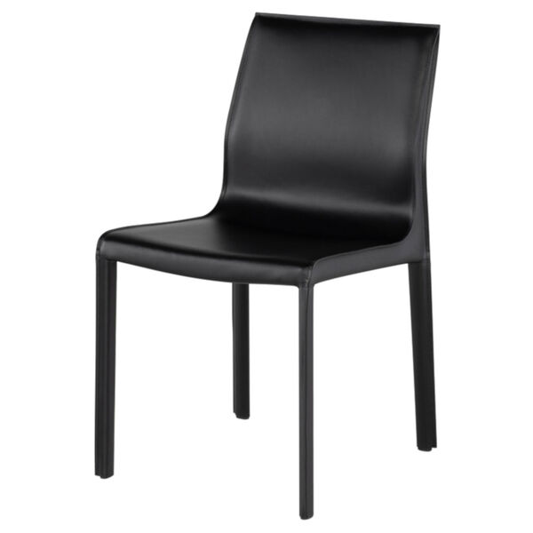 Colter Matte Black Dining Chair, image 1