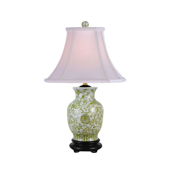 Lemon Grass One-Light Porcelain Vase Table Lamp, image 1