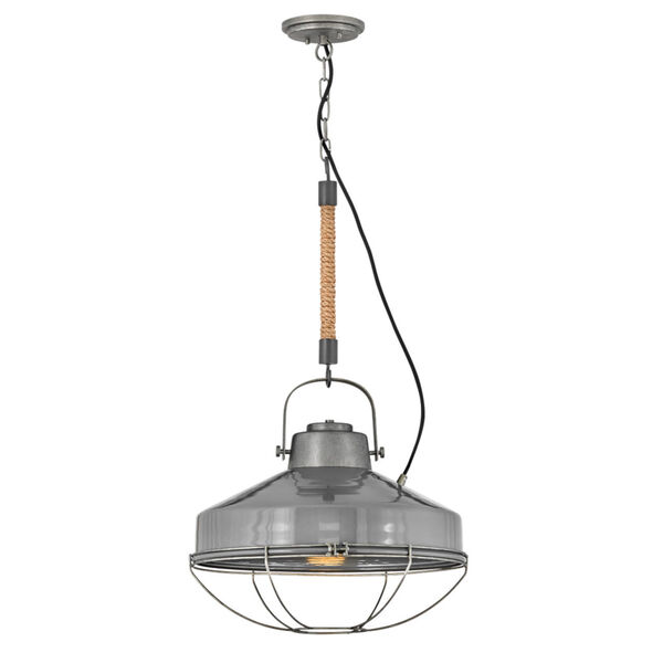 Brooklyn Rustic Pewter 18-Inch One-Light Pendant, image 1