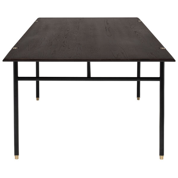 Stacking Smoked Black 40-Inch Dining Table, image 4
