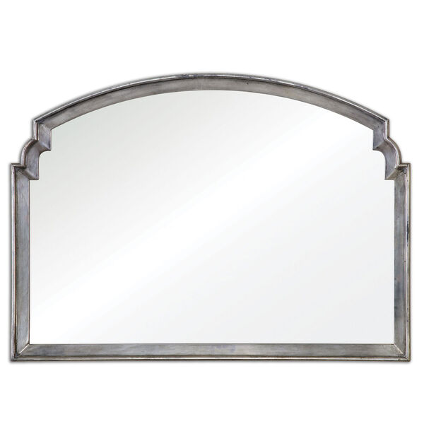 Via Della Lightly Antiqued Silver Mirror, image 2