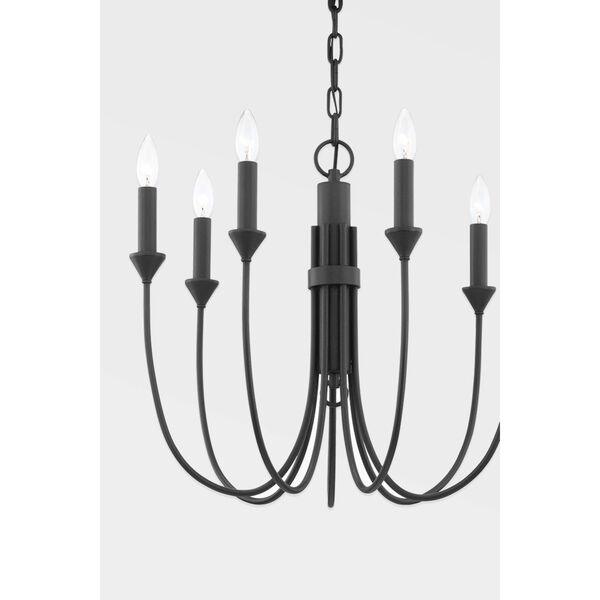 Cate Forged Iron Seven-Light Chandelier, image 2