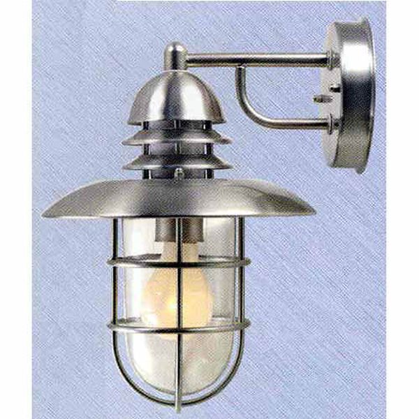 Stainless Steel Single Outdoor Lantern, image 1