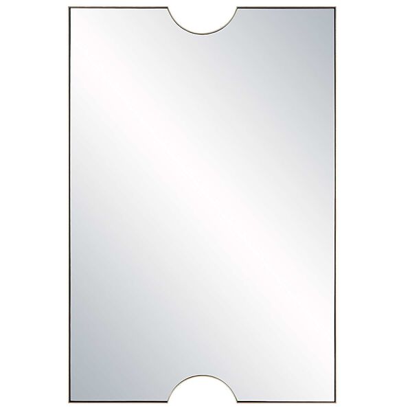 Ticket Metallic Gold Vanity Wall Mirror, image 2