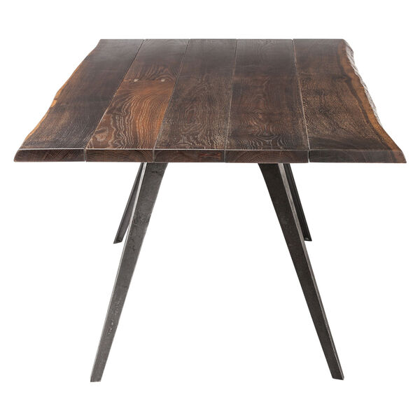 Vega Seared Oak and Black Dining Table, image 6