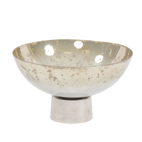 Round Grotto Glass Footed Bowl, image 1
