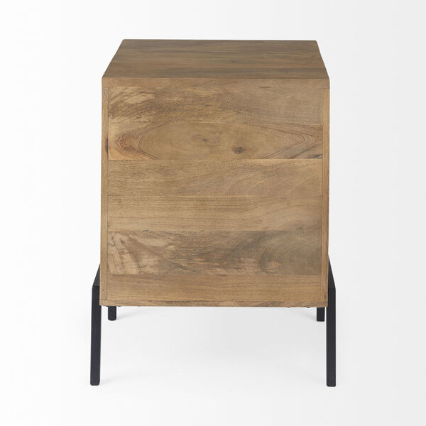 Arelius Light Brown and Black End Table, image 6