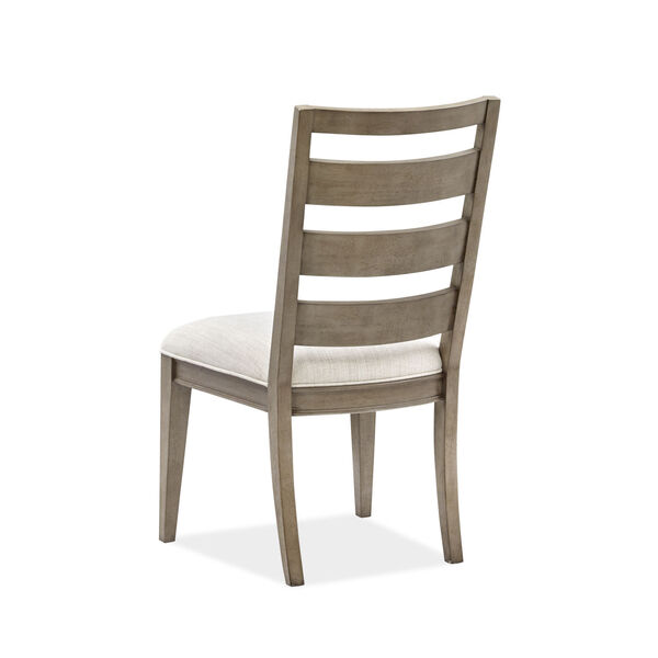 Bellevue Manor Brown and White Dining Side Chair with Upholstered Seat, image 2