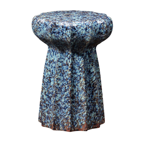 Oyster Mixed Blue Side Table, image 1